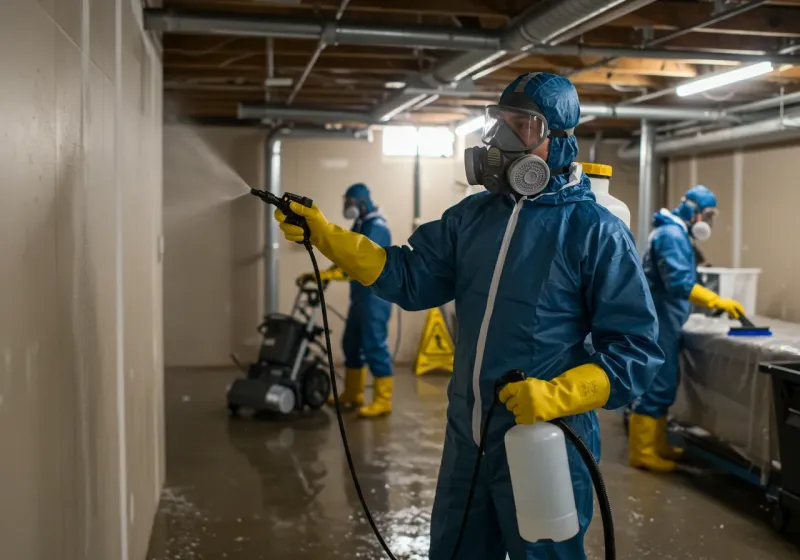 Basement Sanitization and Antimicrobial Treatment process in Smyrna, TN